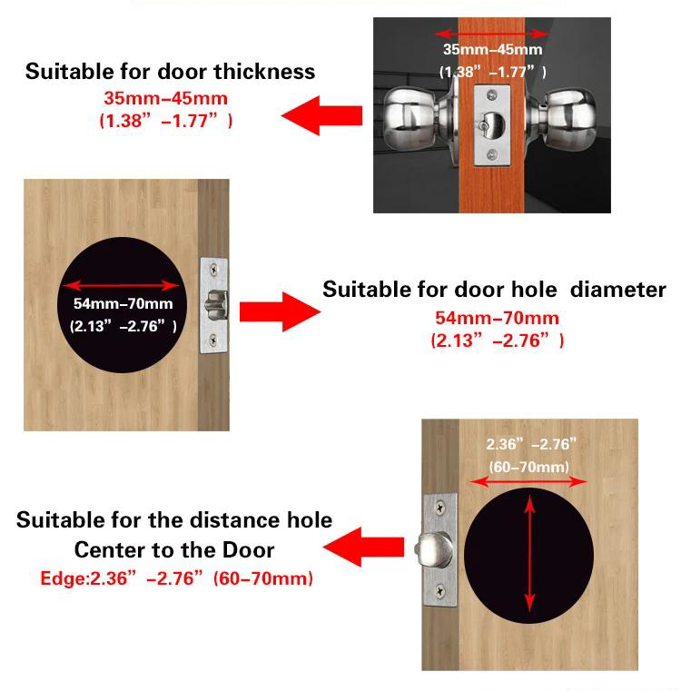 JW-LOCK Knob Lock Suitable