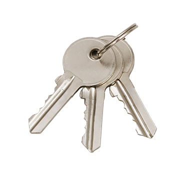 JW-LOCK Rim Lock RD-03 3 Brass Iron Keys