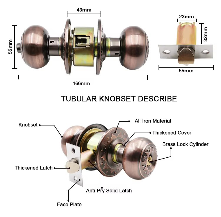 JINGWEI LOCK Knob Lock Product Details Pictures 2