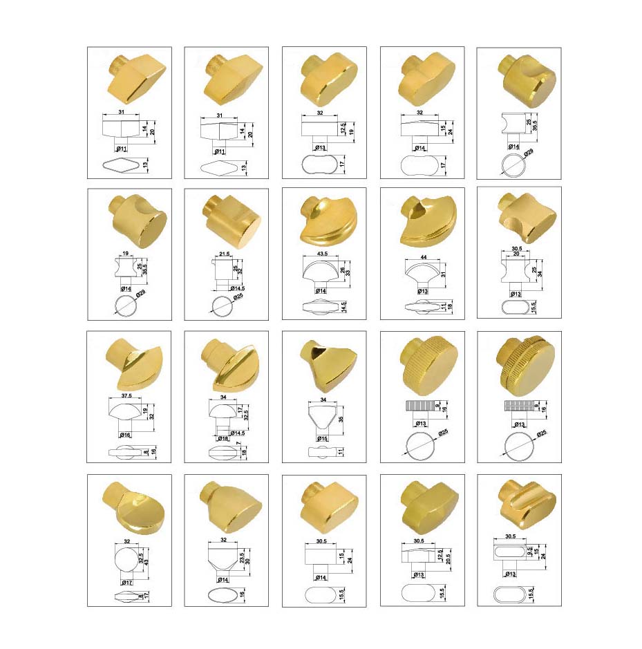JW-LOCK Cylinder Knob Dimensions-1