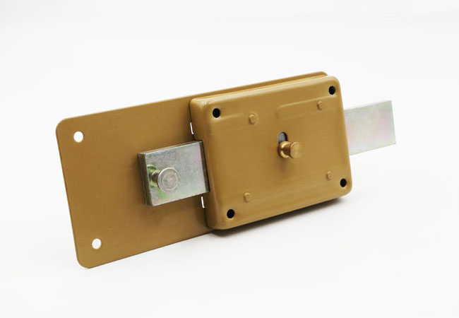JW-Lock Product Details Yellow Rim Lock P60 Side Display
