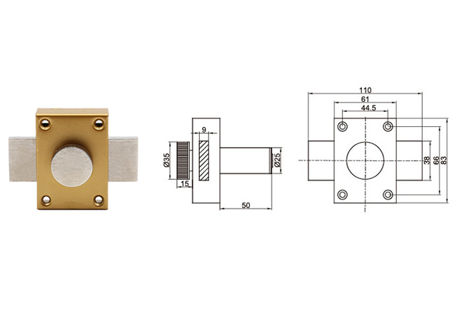 JW-Lock Reticle 201 Dimensions