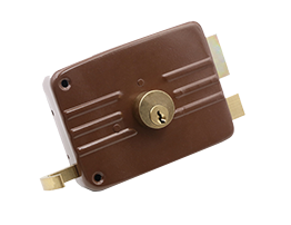 JW-Lock Rim Lock Brown 9001