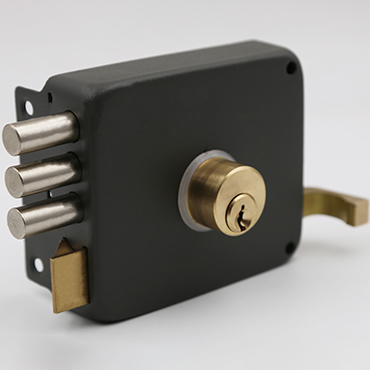 JW-Lock Fire Door Lock Link--Grey Rim Lock