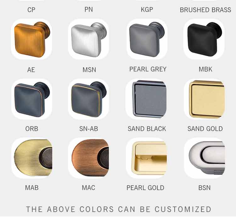 JW-LOCK Furniture Handle By Color