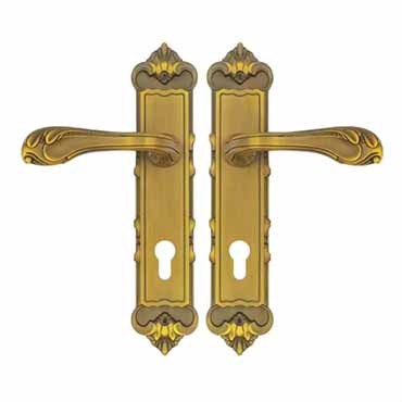 Antique Mortise Handle on Back Plate 54376