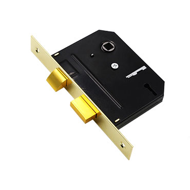 Gold Faceplate 5745 2 Lever Lock