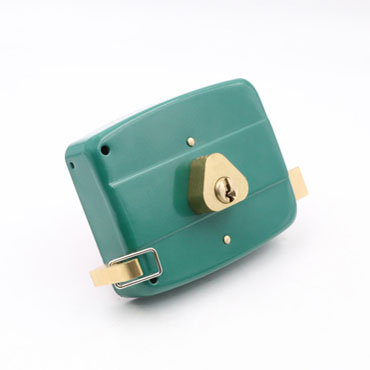 Green 540 Rim Latch Gate Lock Surface Mounted with Long Throw