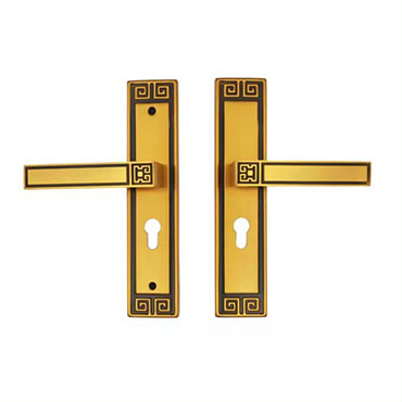 Iron Aluminum Plate Door Handles-27047