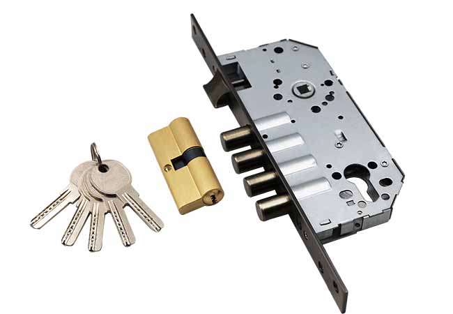 JW-KOCK 4 Round Dead Bolt Mortise Lock Body