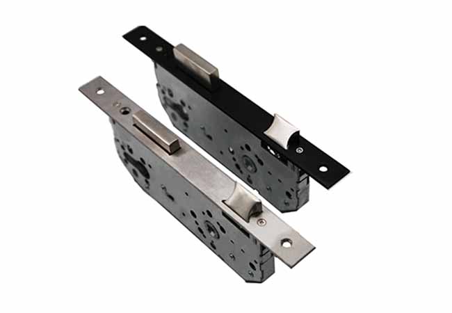 JW-LOCK 8550mm Mortise Door Lock Body Black and Silver