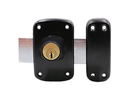 JW-Lock Black Double-sided Rim Latch Lock 205 -Link