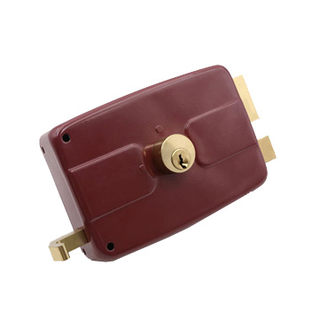 Red RD-03 Brass Rim Latch Gate Lock With Long Throw