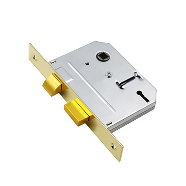 2 Lever Silver Mortice Lock By Gold Plated