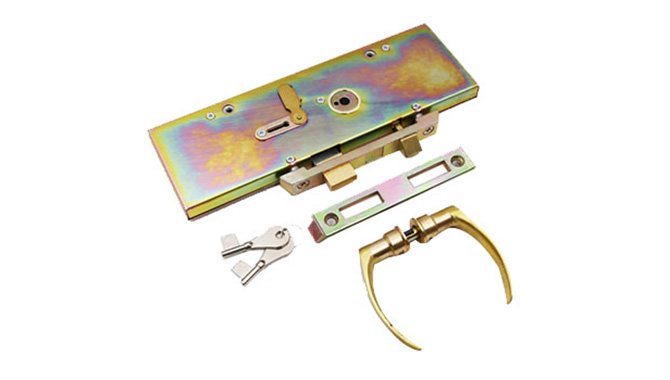Lock Body Set with Brass Handle