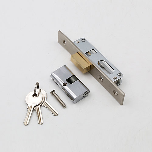 Narrow Mortice Sash Lock with Double Cylinder and Keys