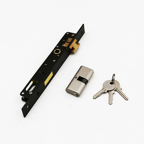 Narrow Mortise Lock Body with Cylinder and Keys