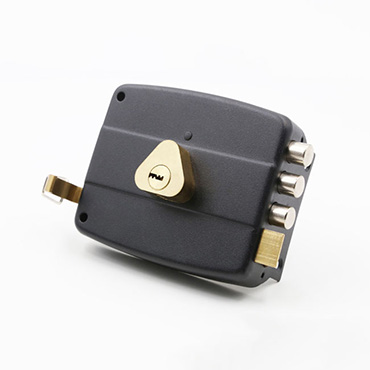 Black 540 Deadbolt Rim Latch Lock