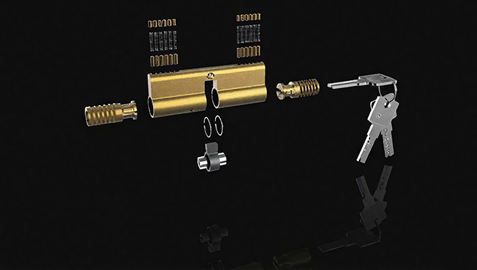 Double Lock Cylinder By Structure
