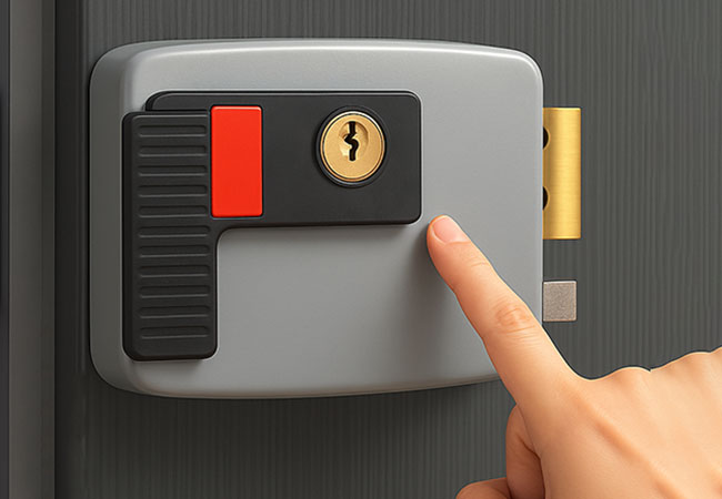 Electric Rim Lock for Wooden Door