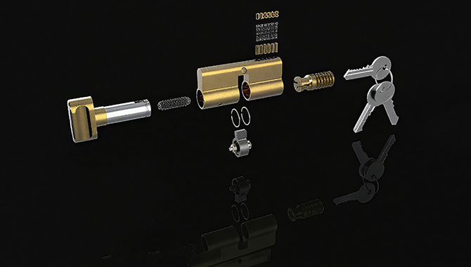 Singe-sided Lock Cylinder and Keys Structure