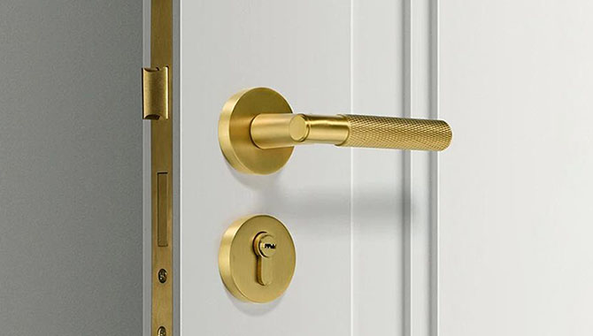 Modern Rosette Door Handle Application Door