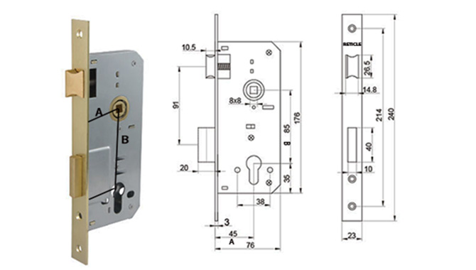 Customize Your Size for Mortise Lock-1
