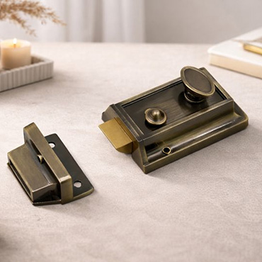 JW-LOCK Antique Bronze Night Latch