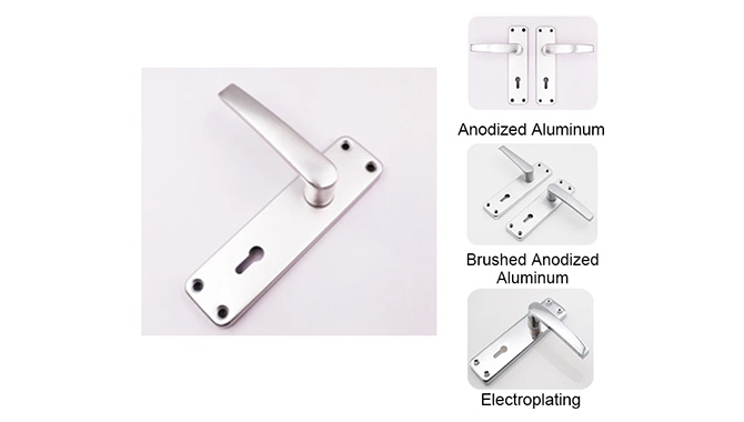 Lever Handle with Backplate for Finishing Technology