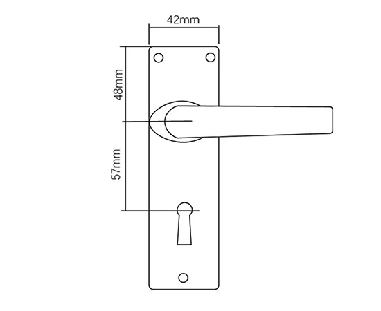 Drawings for Lever Handle with Plate 680