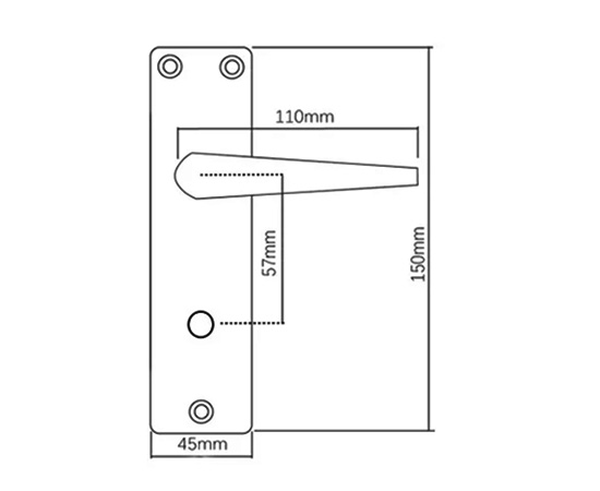 Drawings for Lever Handle with Plate 682
