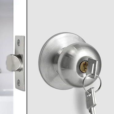 JW-LOCK Stainless Steel Knob Lock for Bathroom Door