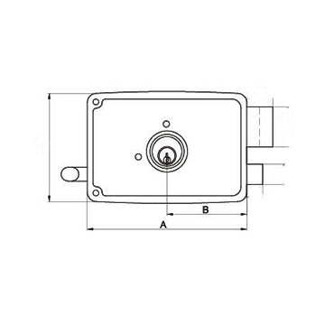 Custom Drawings for Deadbolt Rim Lock