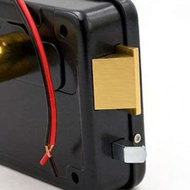 Electric Rim Lock D013KL2 with Brass Latch