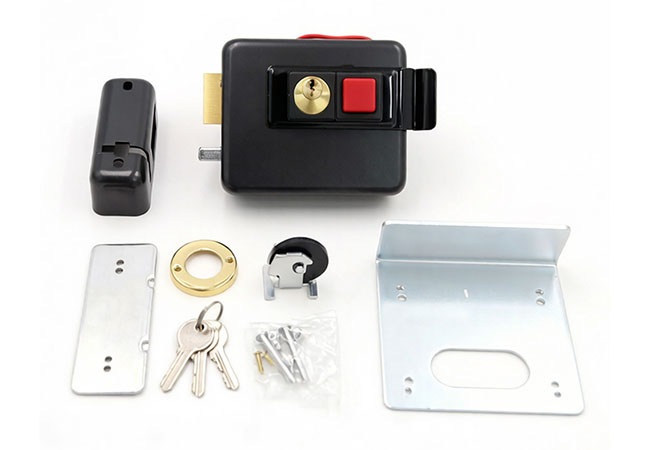 Electric Rim Lock D013KL2 with Rain Shield