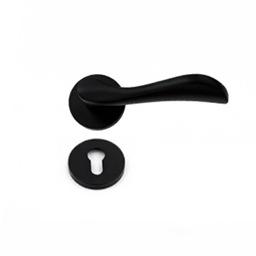 JW-LOCK Black Rosette Door Handles-1