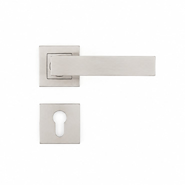 JW-LOCK Lever on Rose Door Handles SS12