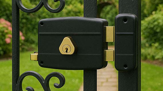 High Security Rim Lock for Outdoor Gate Use