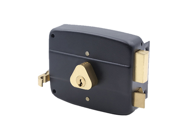 JW-LOCK 120mm Black Rim Lock 540-5
