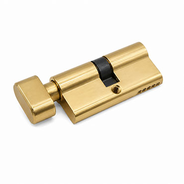 JW-LOCK 35 35mm Thumb Turn Euro Cylinder Lock Brushed Gold