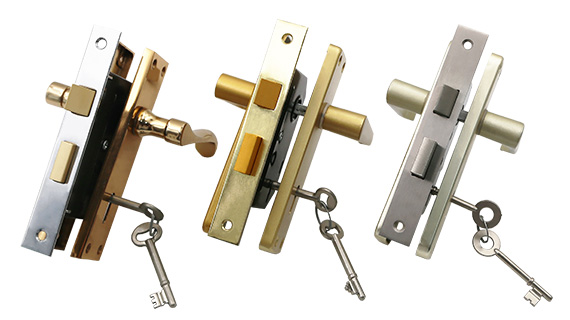 JW-LOCK Lever Mortice Lockset with Different Handles & Keys