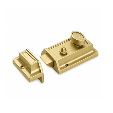 JW-LOCK Polished Gold Night Latch Lock